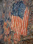 Flags on the Waldorf Childe Hassam